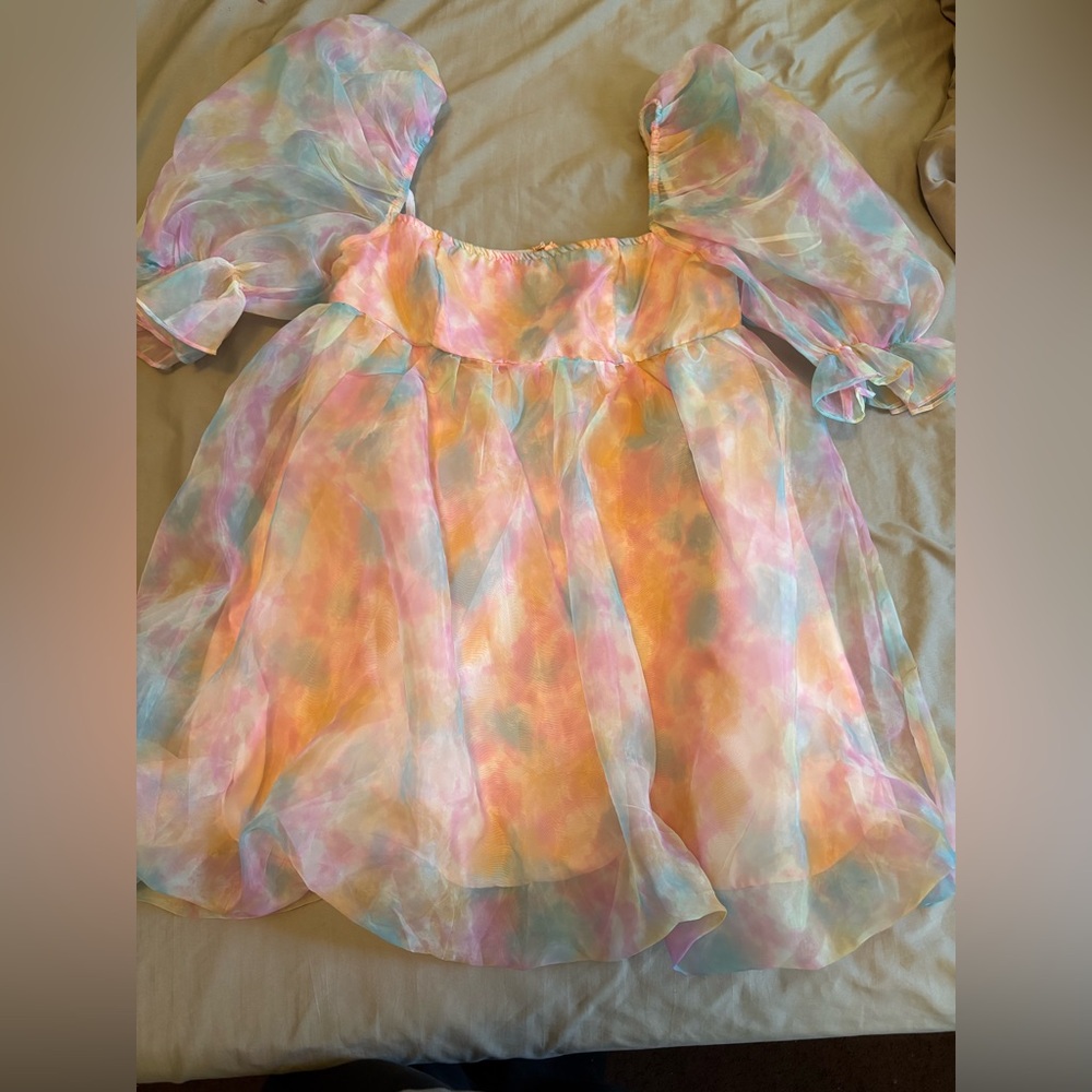 Women’s cotton candy bubble dress
